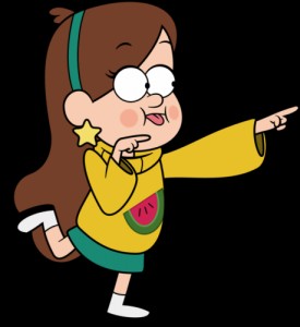Create meme: stickers Mabel, Mabel on white background, Mabel