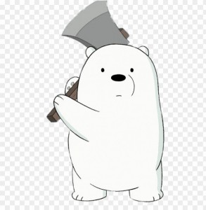 Create meme: we bare bears ice bear, we bare bears white, white out the whole truth about bears
