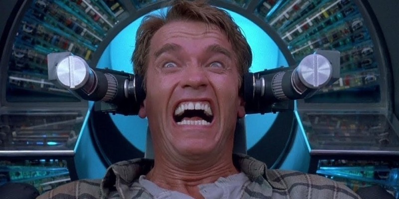 Создать мем: вспомнить всё, total recall 1990, терминатор арнольд шварценеггер