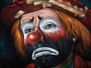 Create meme: sad clown