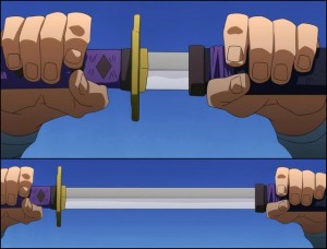 Create meme: anime sword, sword in sheath