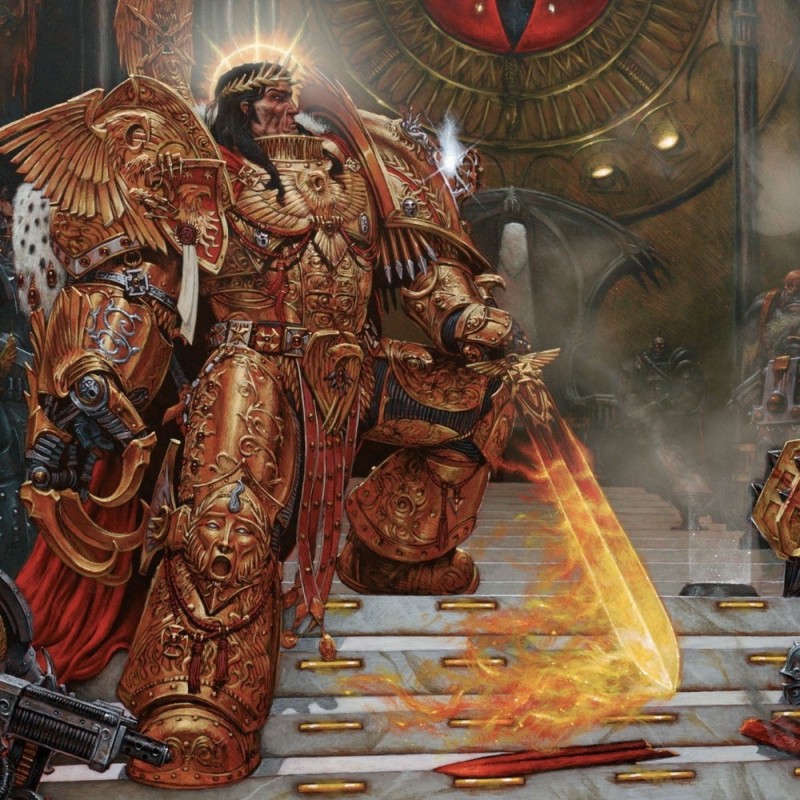 Create meme: God emperor warhammer, Warhammer the Emperor on the throne, warhammer gods