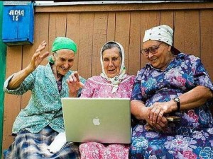 Create meme: grandma in the Internet pictures funny, retired villagers fun, Granny