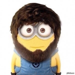 Create meme: minion Bob , bearded minion, minion beard