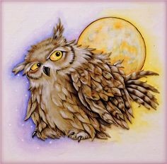 Create meme: owl owl, paintings with owls, owl 