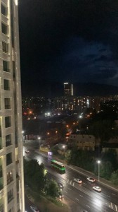 Create meme: night, street, city view