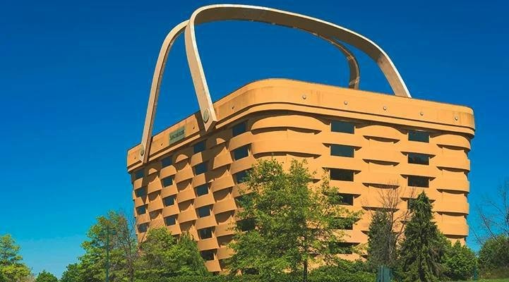Create meme: the basket building, Ohio, USA, the most unusual buildings, unusual buildings