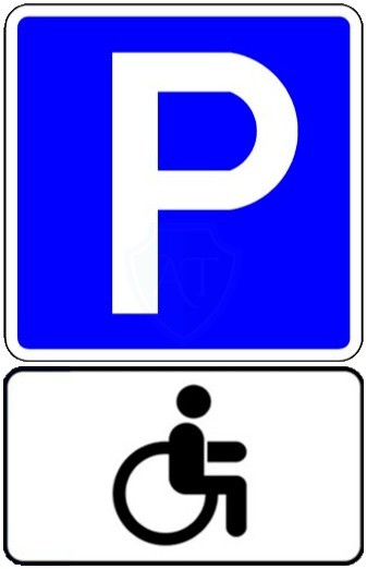 Create meme: sign parking for the disabled, sign parking for the disabled area, parking for the disabled sign