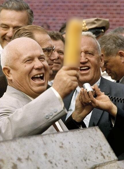 Create meme: corn khrushchev, Khrushchev in the USA, khrushchev in america