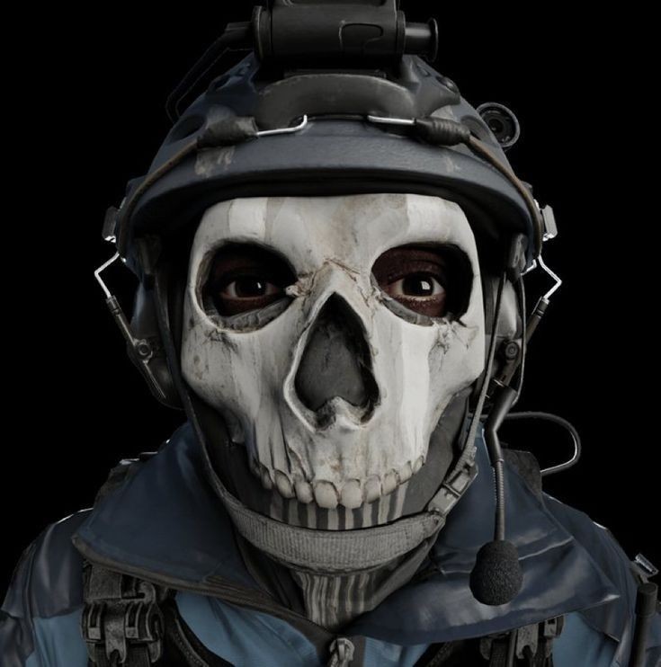 Create meme: gousta mask from call of duty, The mask of goust, The ghost of the Call of Duty mask