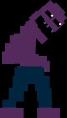 Создать мем: фиолетовый человек фнаф 8 бит, уильям афтон фнаф пиксельный, майкл афтон мини игра
