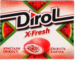 Create meme: dirol x-fresh watermelon ice, Dirol x fresh, chewing gum dirol x-fresh mint freshness