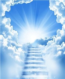 Create meme: stairway to the clouds, heaven heaven, heaven with angels
