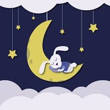 Создать мем: луна иллюстрация, спящий единорожка на луне, cony line ночь