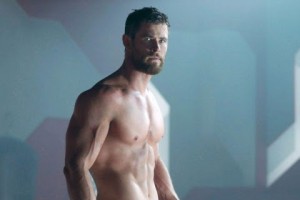 Create meme: Chris Hemsworth torso, Chris Hemsworth Thor 3 torso