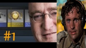 Create meme: sweating pilot, Gabe Newell, screenshot