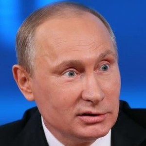 Создать мем: Putin is shocked