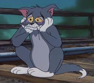Create meme: sad fact, sad Tom and Jerry, Tom and Jerry