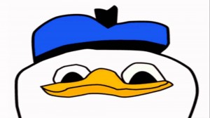 Create meme: duck, boy, meme duck