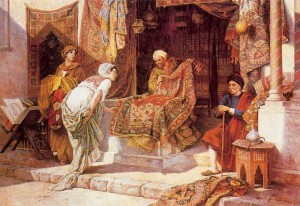 Create meme: Eastern harem Giulio Rosati, Osman Hamdi, Osman Hamdi Bey