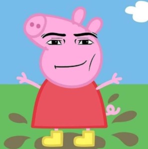 Create meme: peppa pig , peppa pig George, peppa mad