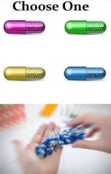 Create meme: purple pills, memes about pills, capsule 