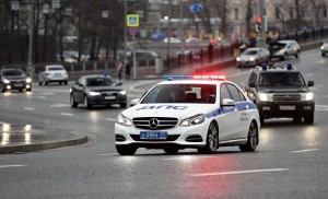 Create meme: the car of traffic police, police car, Mercedes Russian police