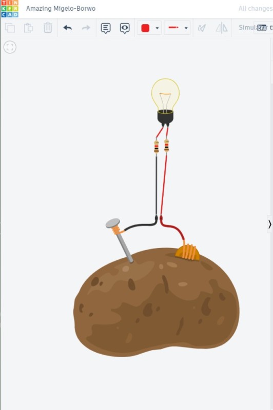 Create meme: electricity from potatoes, potato battery, potatoes with wires