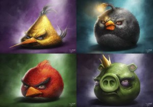 Create meme: angry birds