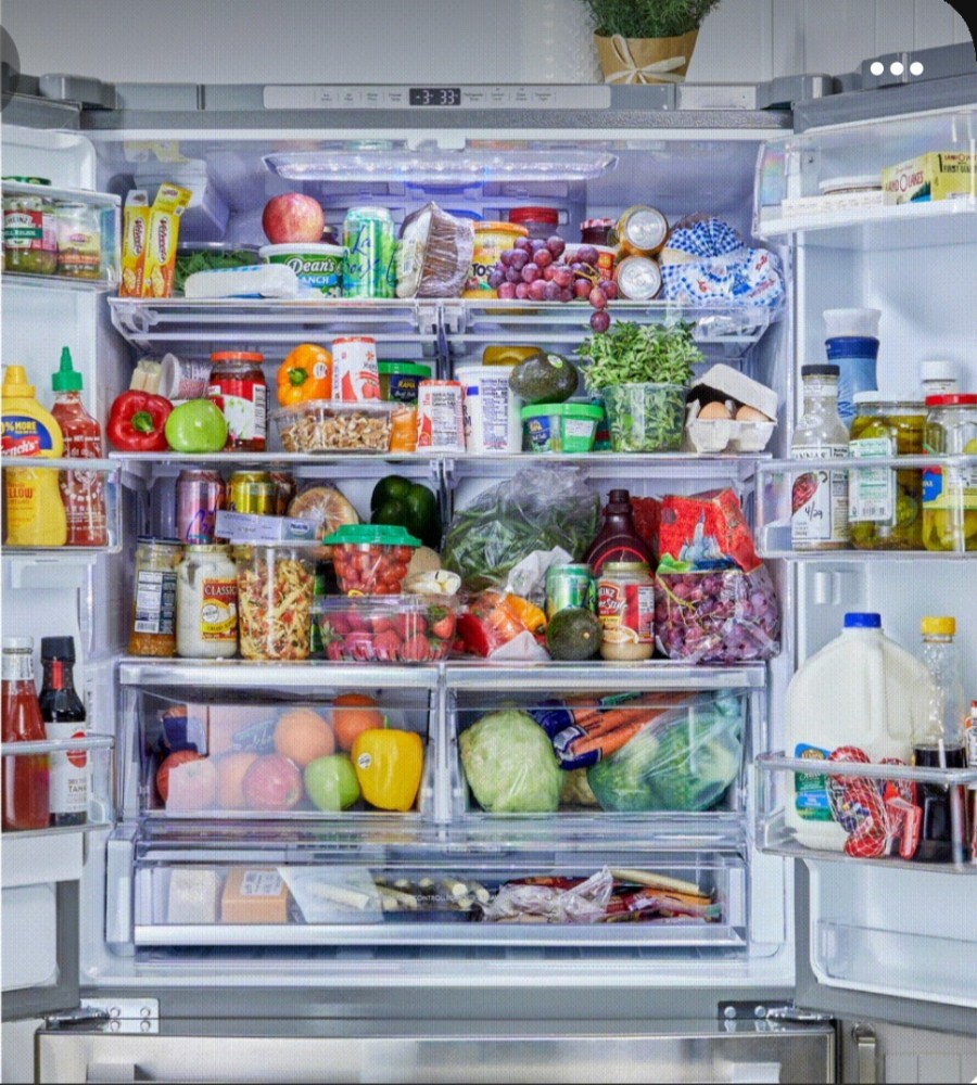 Create meme: products , full fridge, refrigerator full of food
