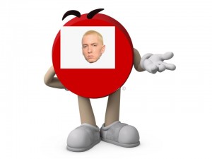 Создать мем: m&m герои, eminem арт, красный m m's