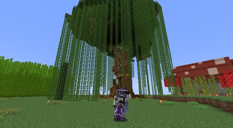 Create meme: minecraft , custom minecraft tree, tropical minecraft tree