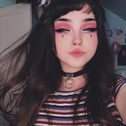 Create meme: the makeup is beautiful, emo makeup, gothic makeup