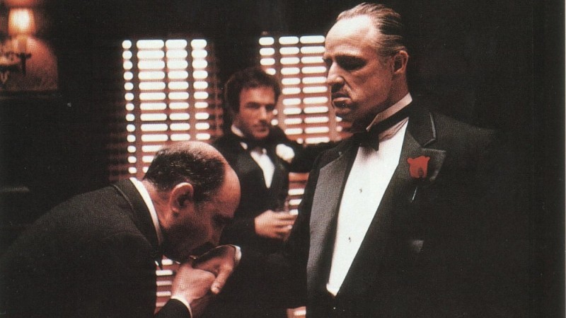 Create meme: the godfather 1, don Corleone , don Corleone kissed his hand