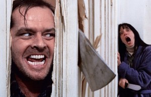 Create meme: a psychopath, Jack Nicholson, here's johnny