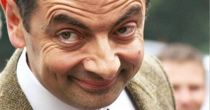 Create meme: Petrosyan and Mr. bean, Rowan Atkinson greetings, Mr. bean flirts
