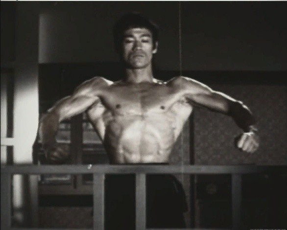 Create meme: Bruce Lee , bruce Lee push-ups, Bruce Lee wings