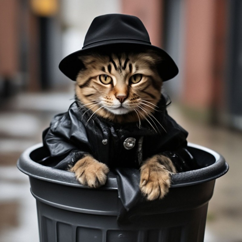 Создать мем: кот гангстер, котики, котик в костюме