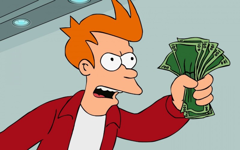 Create meme: futurama money, fry futurama money, fry money meme