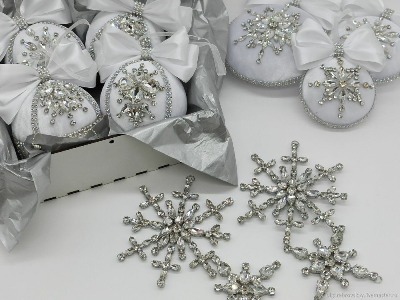 Create meme: jewelry christmas silver, handmade christmas decorations, ideas of christmas decorations