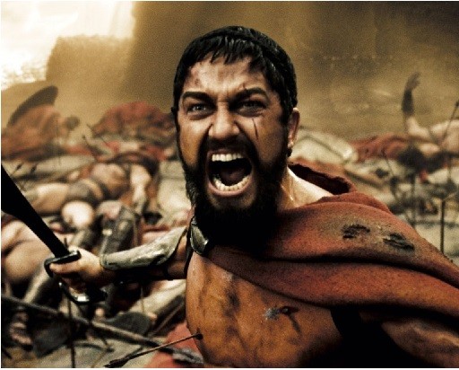 Create meme: king Leonidas the 300 Spartans, this is Sparta, Spartans 300