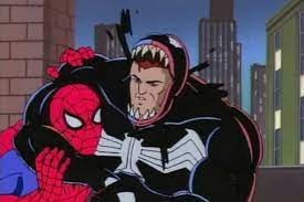 Создать мем: человек паук 1994 смертоносец, venom человек паук 1994, человек-паук мультфильм 1994 веном