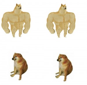 Create meme: Shiba inu, inflated doge, doge Jock