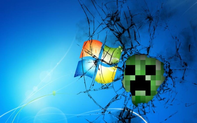 Create meme: background minecraft , creeper on the desktop, windows with a creeper