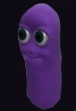 Создать мем: фиолетовый огурец, человек, мем фиолетовый 3 глазый
