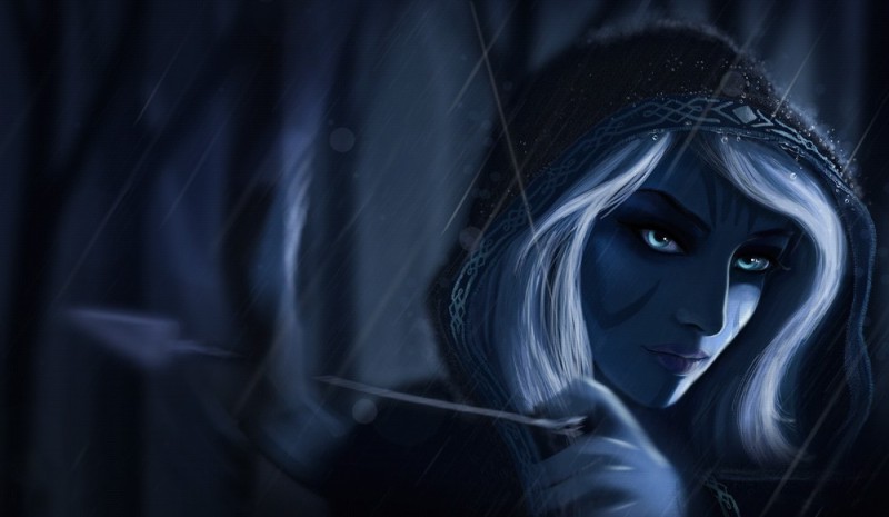 Create meme: dota 2 drow ranger, drow ranger dota 2 is an old model, DotA 2 drow ranger