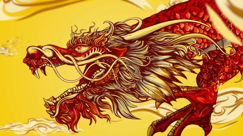 Создать мем: китайский дракон фон, азиатский дракон, китайский дракон голова