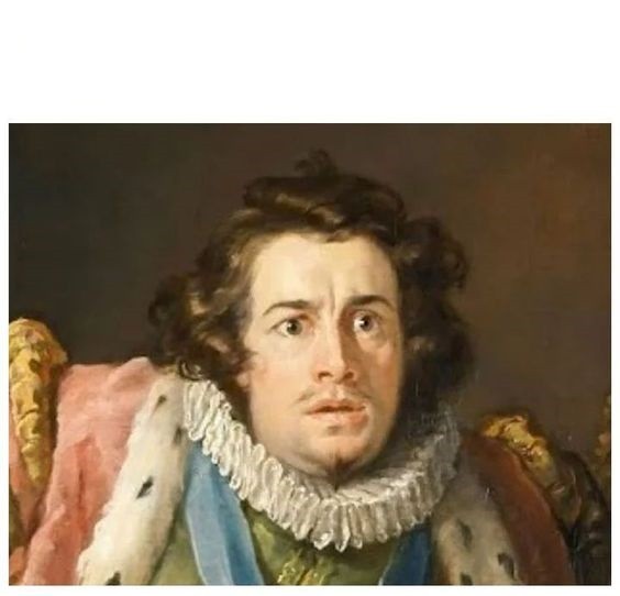 Create meme: Louis 13, David Garrick 1717-1779, William Hogarth. david Garrick as Richard III.1745