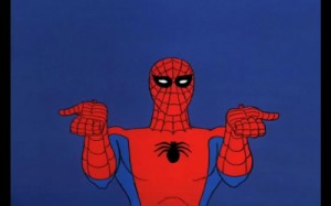 Create meme: spidey, spider web, spiderman