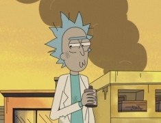 Create meme: gif, Rick Sanchez, small Rick